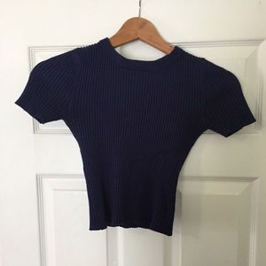 Ribbed crop top